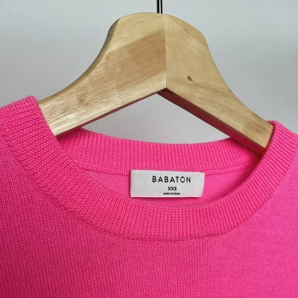 Aritzia Babaton Nathaniel Sweater | XXS | Fluro Pink *sold out online* - Picture 2 of 5